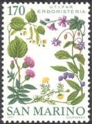 San Marino 1977 Medicinal Plants/ Medical/ Health/ Pharmacists Conference/ Flowers 1v (n43645)