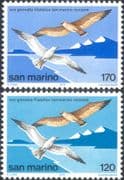 San Marino 1978 Birds/ Hawk/ Raptor/ Gull/ Nature/ StampEx/ Animation 2v set (n37022)