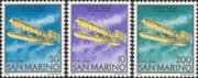 San Marino 1978 Planes/ Aircraft/ Flight/ Transport/ Wright Brothers 3v set (n36640)