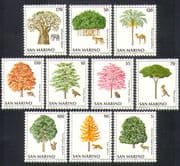 San Marino 1979 Elephant/ Tiger/ Eagle/ Baobab/ Trees/ Animals/ Nature 10v set n36633