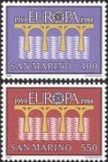 San Marino 1984 Europa/ CEPT 25th Anniversary/ Bridge/ Communication 2v set (ex1015)