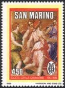 San Marino 1986 Choral Society/ Choir/ Singing/ Music/ Song/ Art/ Painting 1v (n44930)