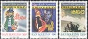 San Marino 1988 Federico Fellini/ Film/ Cinema/ Movies/ Arts/ People/ Entertainment 3v set (n43439)