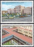 San Marino 1989 World Health Day/ Cailungo Hospital/ Medical/ WHO/ Buildings/ Architecture 2v set (n44928)