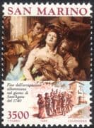 San Marino 1990 St Agatha/ Cardinal Alberoni/ Paintings/ Art/ History 1v (n44936)