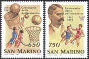 San Marino 1991 Basketball 100th Anniversary/ Sports/ Games/ Dr Naismith/ People 1v (n43362)