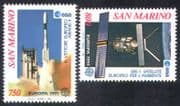 San Marino 1991 Europa/ Space/ Satellites/ Communications 2v set (n39866)