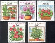 San Marino 1992 Flowers/ Cacti/ Cactus/ Orchid/ Orchids/ Roses/ Plants/ Nature 5v set (s4351)