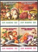 San Marino 1992 Fungi/ Mushrooms/ Edible/ Inedible/ Plants/ Nature 4v set (n43404)