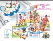 San Marino 1992 Olympic Games/ Olympics/ Shooting/ Football/ Basketball/ Sports 4v m/s (n43396)