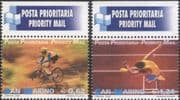 San Marino 2002 Priority Mail/ Sports/ Cycling/ Bikes/ Bicycles/ Hurdling/ Athlete 2v set (n45991)