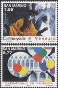 San Marino 2004 Venice Carnival/ Masks/ Festivals/ Building/ Canal/ Arts/ 2v (n45986)