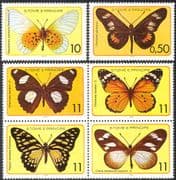 Sao Tome 1979 Butterflies/ Insects/ Nature/ Butterfly/ Conservation 6v set (s4340a)