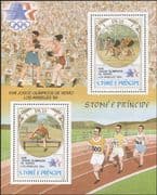 Sao Tome 1983 Olympic Games/ Olympics/ Sports/ Cycling/ Hurdling/ Bikes/ Bicycle 2v m/s (s1693a)