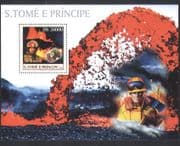 Sao Tome 2003 FIRE FIGHTER / Volcano / Firemen / Rescue / Rock / Minerals 1v m / s (n10467a)