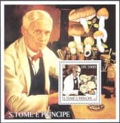 Sao Tome 2003 FUNGI/ Nature/ Alexander Fleming/ People 1v m/s (s6324)