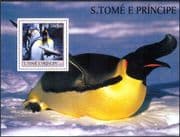 Sao Tome 2003 PENGUINS/ Birds/Antarctic/ Concorde/ Planes/ Aircraft/ Transport 1v m/s n10471