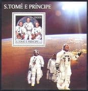 Sao Tome 2003 Space / Astronauts / Armstrong / Aldrin / Collins / People 1v m / s (n36975)
