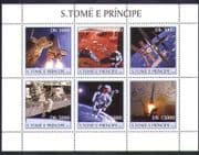 Sao Tome 2003 Space/ Astronauts/ Shuttle/ Rocket/ Space Station 6v m/s (n36976)