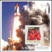 Sao Tome 2003 SPACE/ Columbia/ Astronauts/ Shuttle/ People/ Transport 1v m/s (s4920)