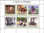 Sao Tome 2003 Tandems/ Cycling/ Bikes/ Bicycles/ Transport 6v m/s (n35313e)