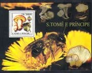 Sao Tome 2003 Wasp / Bee / Insects / Fungi / Mushroom / Scout Jamboree 1v m / s (n36982)