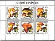 Sao Tome 2003 Wasp / Insects / Fungi / Mushroom / Nature / Scout Jamboree 6v m / s (n41026)