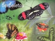 Sao Tome 2010 Butterflies/ Moths/ Insects/ Nature/ Wildlife 1v m/s (b6686c)