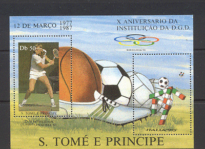 Sao Tome Tennis / FOOTBALL m / s ref:n10849