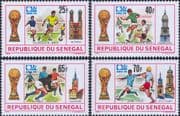 Senegal 1974 Football World Cup Championships/ WCSports/ Games/ Soccer 4v set (b8524)