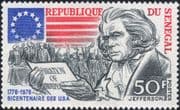Senegal 1976 American Independence/ 200th/J efferson/ Politics/ People 1v (n45309z)