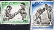 Senegal 1977 Mohammed Ali/ Joe Frazier/ Boxers/ Boxing/ Sports/ People 2v set (n36290)