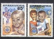 Senegal 1979 UNICEF / IYC / Children / Welfare / Health / Animation / Books / Doctor 2v n36264