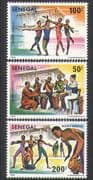 Senegal 1980 Arts Festival / Music / Dance / Ballet / Drums / Dancing 3v set (n36288)