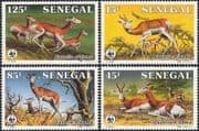 Senegal 1986 WWF/ N'dama Gazelle/ Animals/ Nature/ Wildlife/ Conservation 4v set (n44291)
