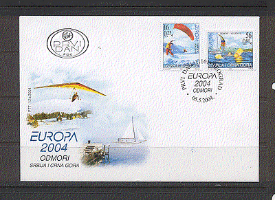 Serbia 2004 Sports / Sailing / Europa / Boats 2v FDC (n18387)