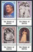 Seychelles 2000 Royalty / Queen Mother / 100th Birthday / Royal 4v set (n33225)