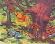Sierra Leone 1985 Disney/ Winnie the Pooh/ Honey/ Bee/ Cartoons/ Animation 1v m/s (b4478c)
