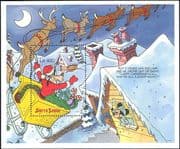 Sierra Leone 1990 Disney/ Christmas/ Goofy/ Santa/ Sleigh/ Cartoons/ Animation 1v m/s (b4762ma)