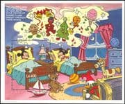 Sierra Leone 1990 Disney/ Christmas/ Teddy Bear/ Doll/ Toys/ Cartoons/ Animation 1v m/s (b4762mb)