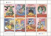 Sierra Leone 1990 Disney/ Mickey/ Minnie/ Christmas/ Cartoons/ Animation/ Cycling/ Bike 8v sht b437d