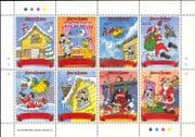 Sierra Leone 1990 Disney/ Mickey/ Minnie/ Goofy/ Poem/ Christmas/ Cartoons/ Animation 8v sht (b437f)