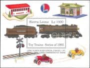Sierra Leone 1992 Model Railways/ Steam Trains/ Rail/ Toys/ Transport/ StampEx 1v m/s (b9790j)