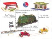 Sierra Leone 1992 Model Railways/ Trains/ Locomotive/ Rail/ Toy/ Transport/ StampEx 1v m/s s1780m