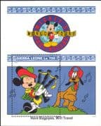 Sierra Leone 1992 Walt Disney/ Mickey/ Goofy/ Music/ Bagpipes/ Cartoons/ Animation 1v m/s (b1605r)