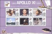 Sierra Leone 1994 Apollo 11 25th Anniv./ Space/ Astronauts/ Rocket 6v m/s (b8001n)