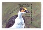 Sierra Leone 1994 Picathartes/ White-necked Bald Crow/ Birds/ Nature/ Wildlife 1v m/s (b5069y)