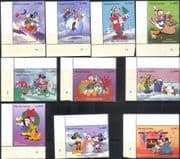 Sierra Leone 1995 Disney/ Christmas/ Mickey/ Minnie/ Goofy/ Cartoons/ Animation 10v set (b1541)
