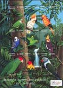 Sierra Leone 2000 Birds/ Nature/ Wildlife/ Parrots/ Budgerigar/ StampEx 9v sht (b5069n)