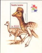 Sierra Leone 2001 Dinosaurs/ Prehistoric Animals/ Nature/ StampEx 1v m/s (b7119b)